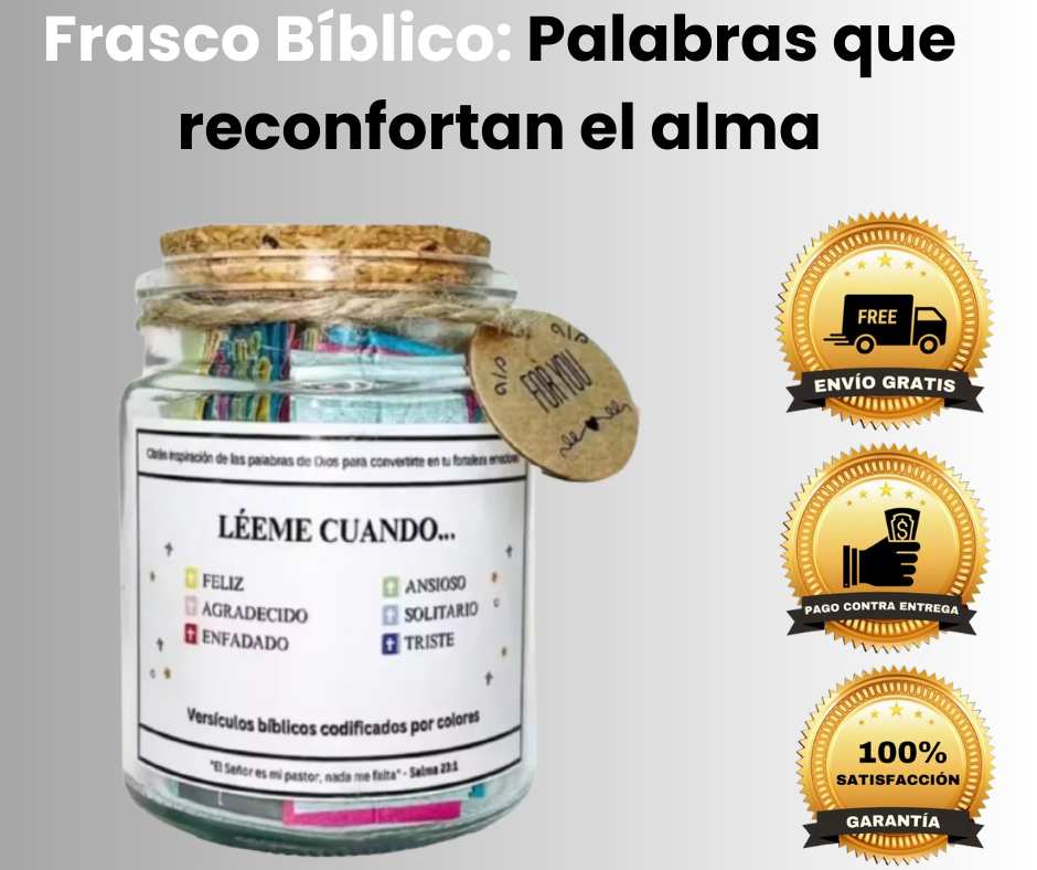 Frasco Bíblico, Mensajes para Manejar Emociones