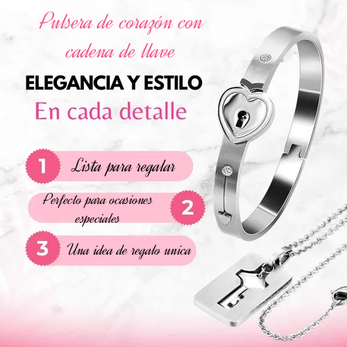 Pulsera de Candado Corazón