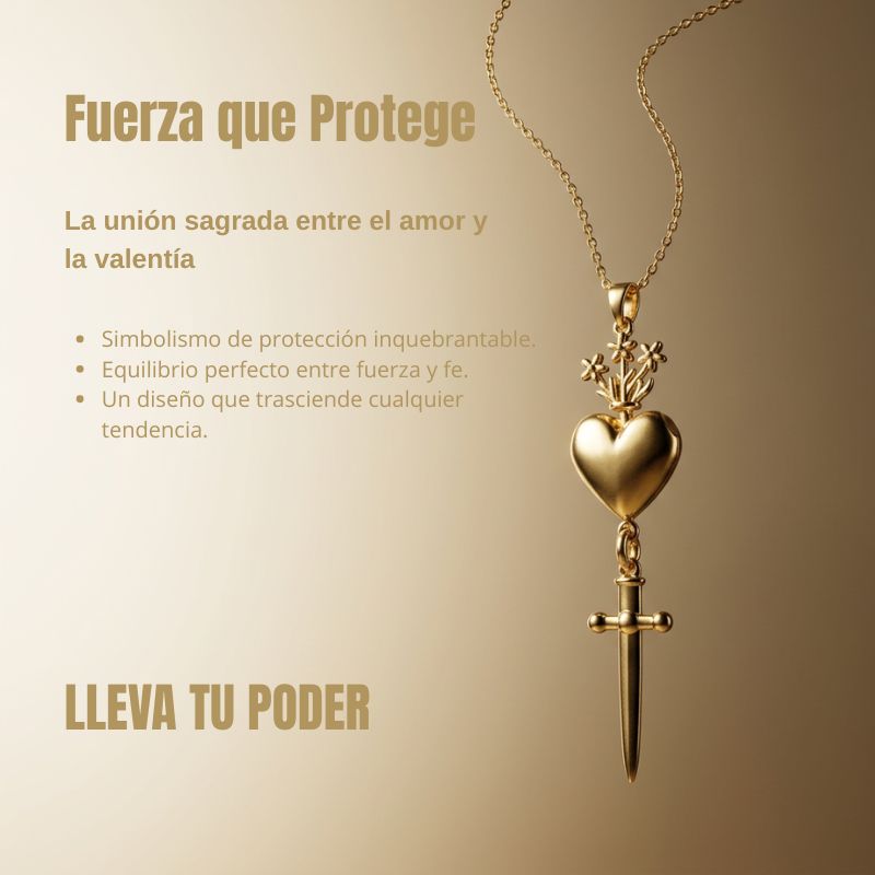 Collar con gota del Sagrado Corazón