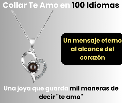 Collar Te Amo En 100 Idiomas