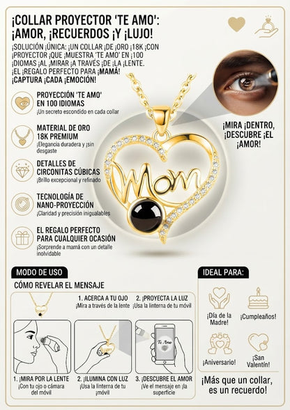 Collar con foto de mamá de Eternity – Foto personalizada de mamá