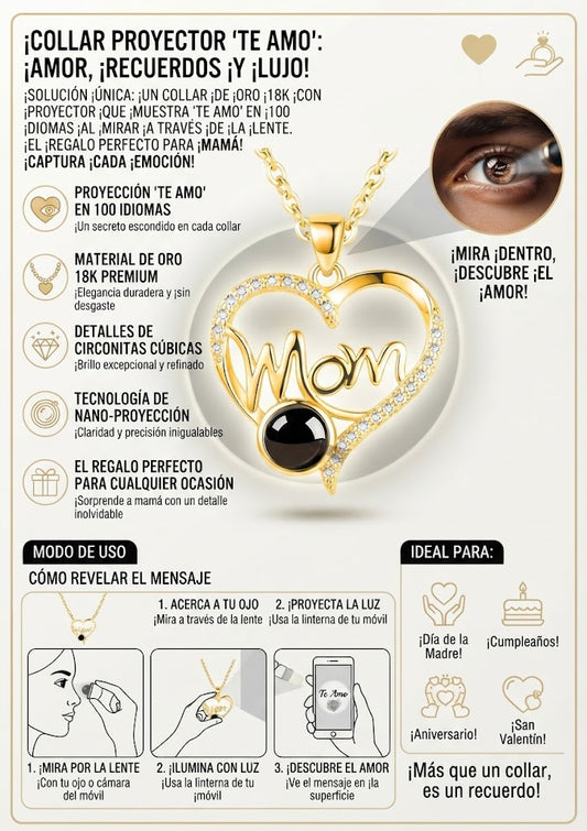 Collar con foto de mamá de Eternity – Foto personalizada de mamá
