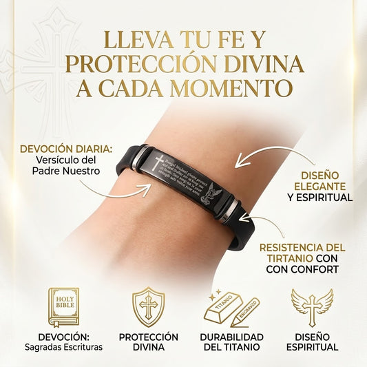 Brazalete Titanio & Fe – Padre Nuestro