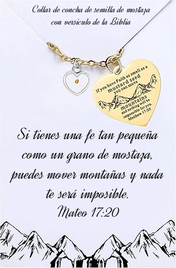 Collar de Fé con Mensaje Escrito