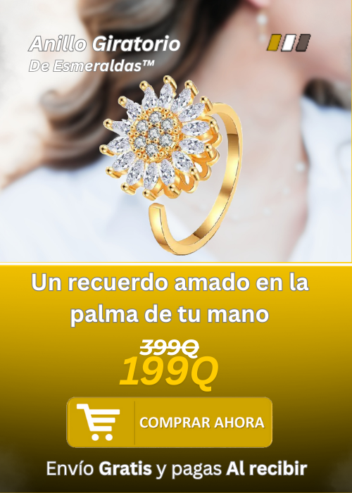 Anilllo de Girasol de Esmeraldas