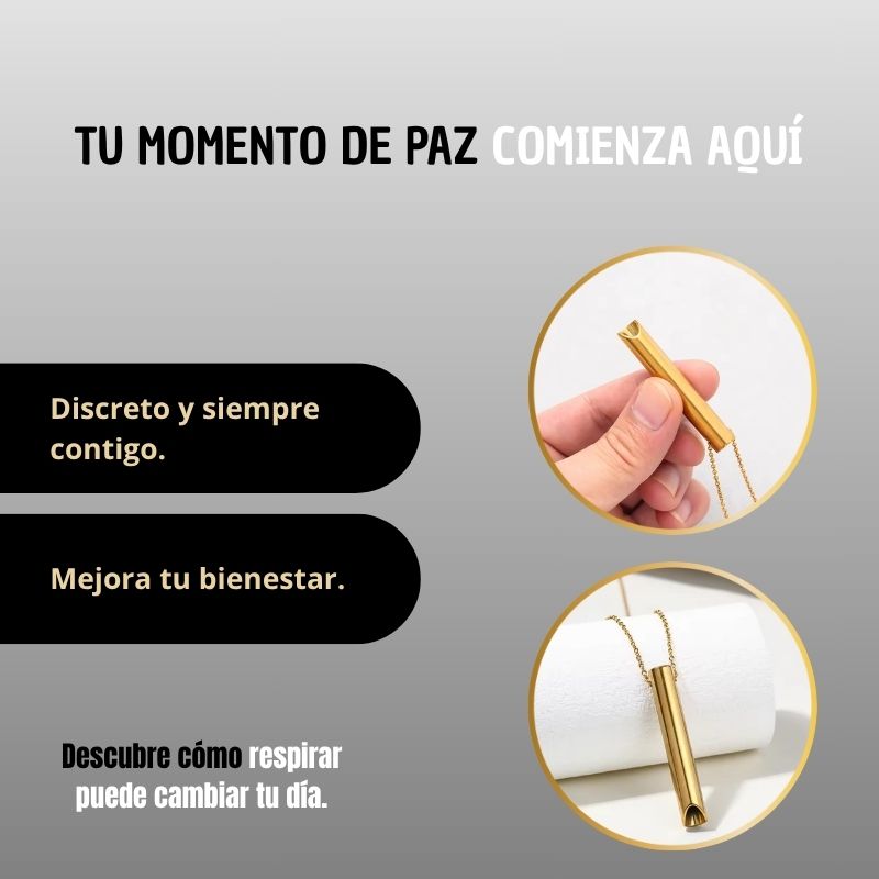 Collar de silbato para la ansiedad