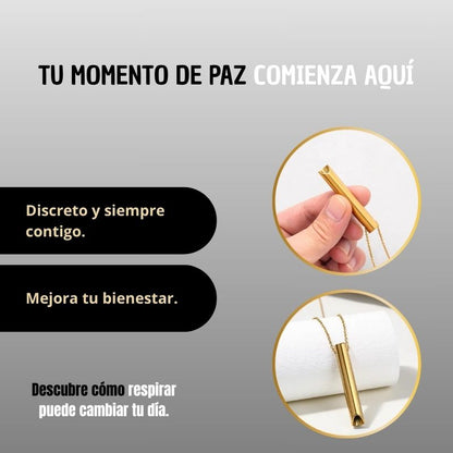 Collar de silbato para la ansiedad