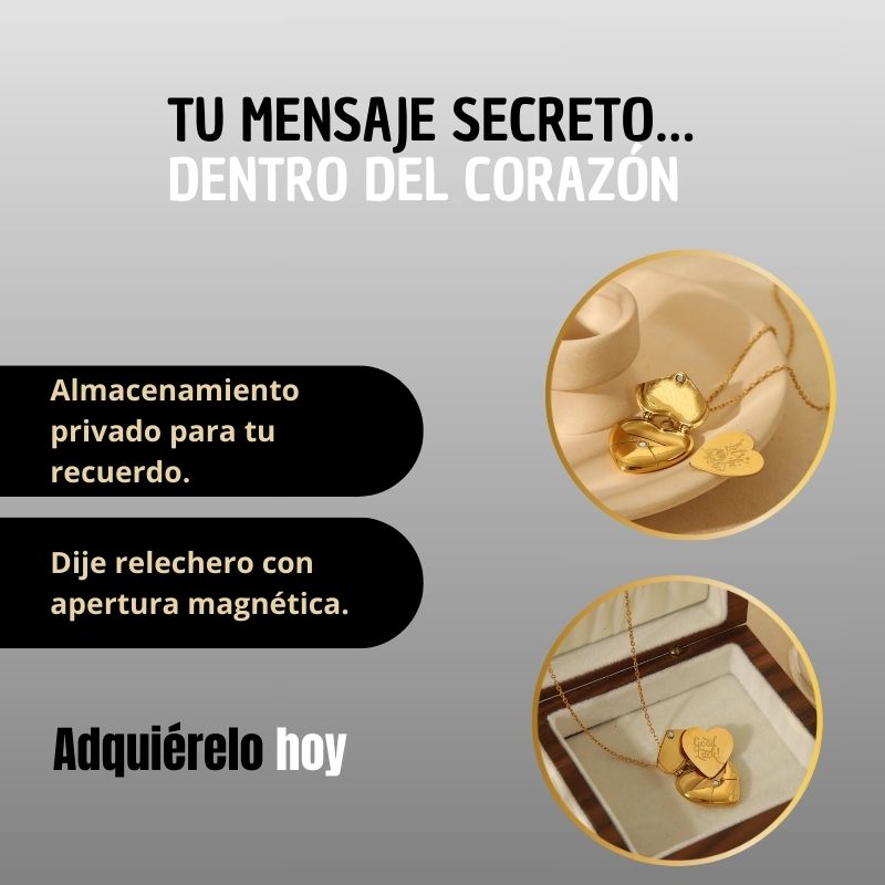 Collar de Corazón "Te amo"