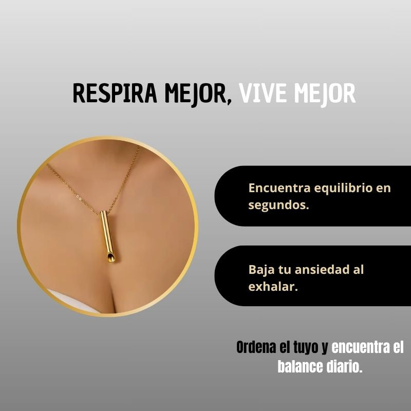 Collar de silbato para la ansiedad