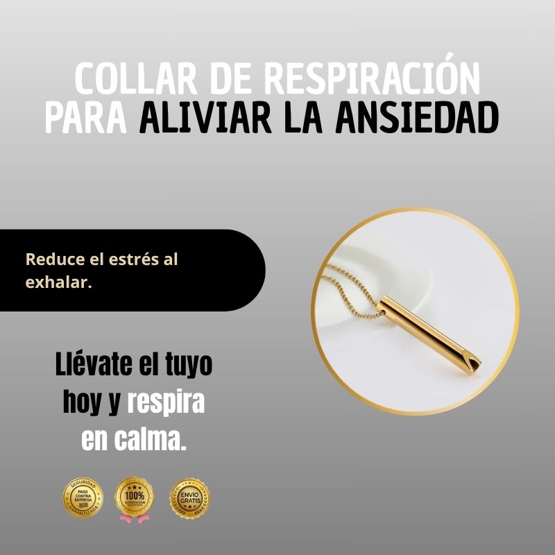 Collar de silbato para la ansiedad