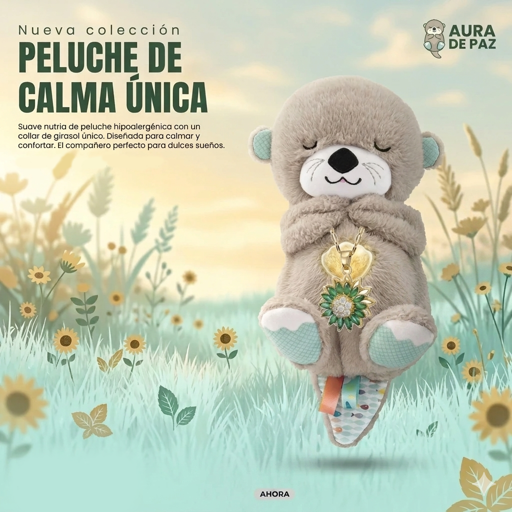 COMBO: Peluche Fisher Price y Collar de Girasol con Esmeraldas