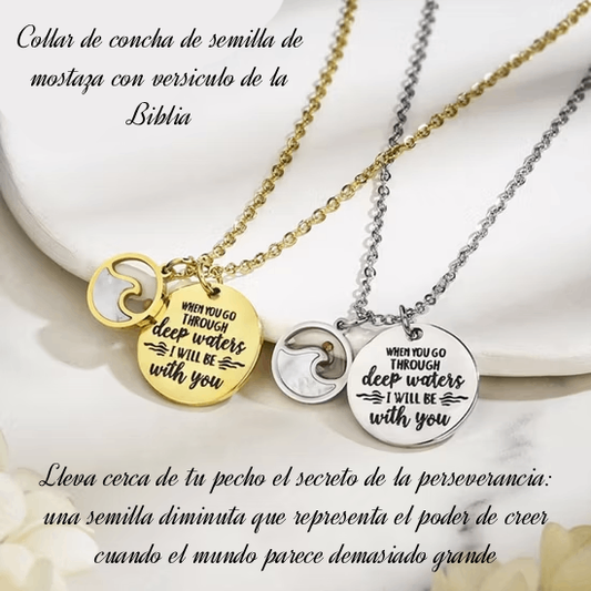 Collar de Concha: Semilla de Mostaza