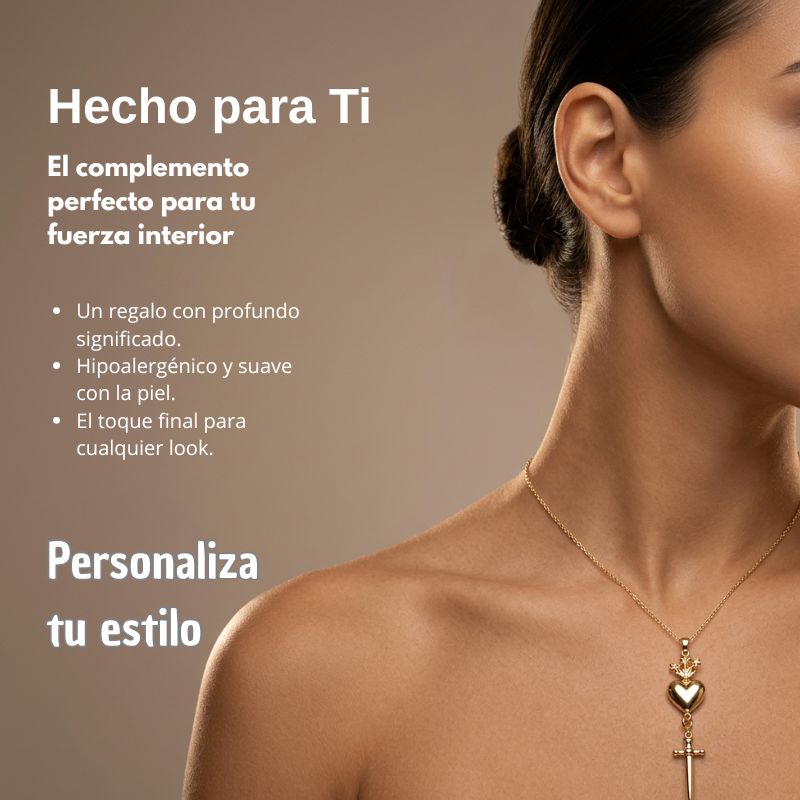COLLAR CON GOTA DEL SAGRADO CORAZÓN
