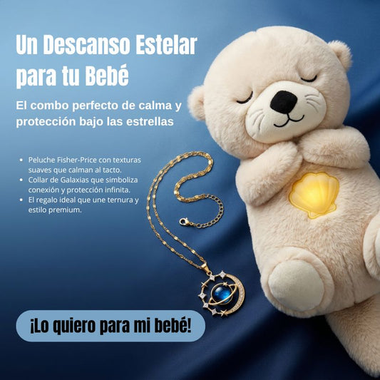COMBO: Peluche Fisher Price y Collar de Galaxias