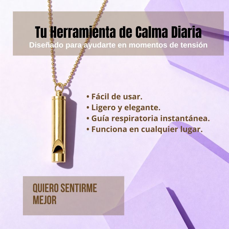 Collar de silbato para la ansiedad