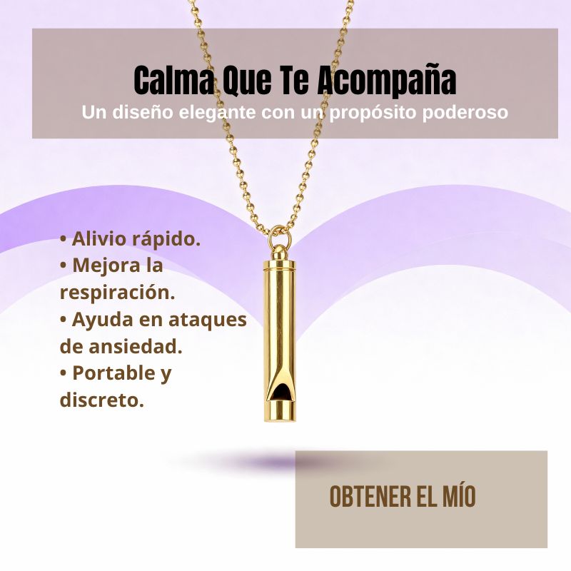 Collar de silbato para la ansiedad