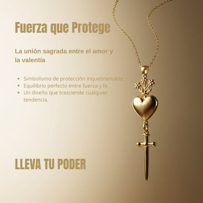 Collar con gota del Sagrado Corazón