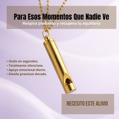 Collar de silbato para la ansiedad