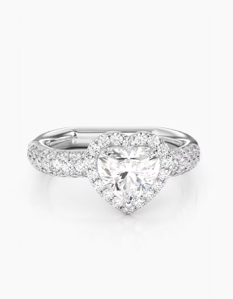 Anillo de compromiso de plata 925