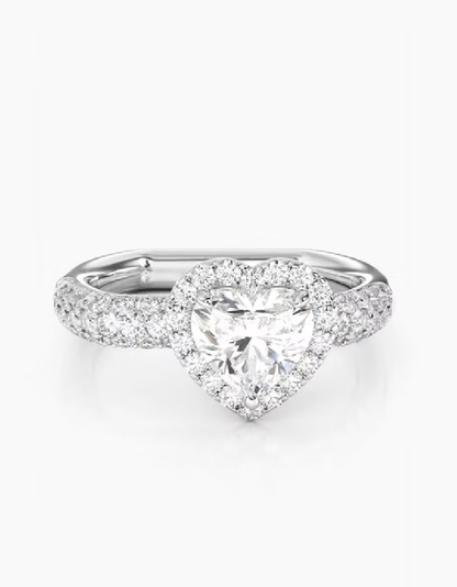 Anillo de compromiso de plata 925