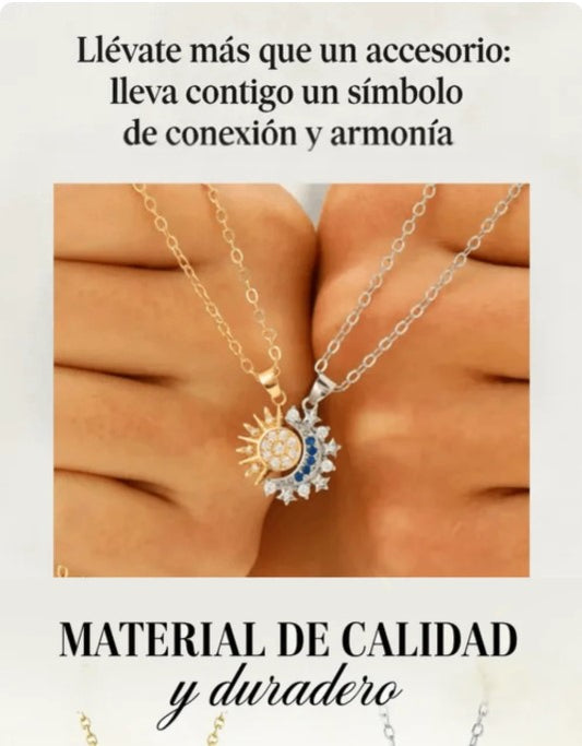 Collares de amor: Sol y Luna