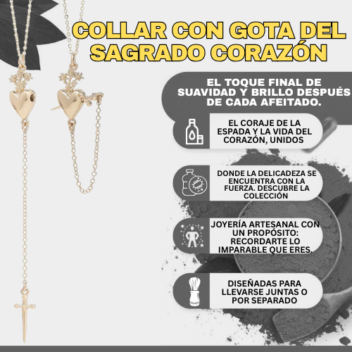 Collar con gota del Sagrado Corazón