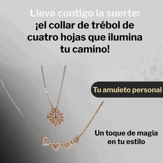 Collar con Colgante de Trebol de Cuatro Hojas