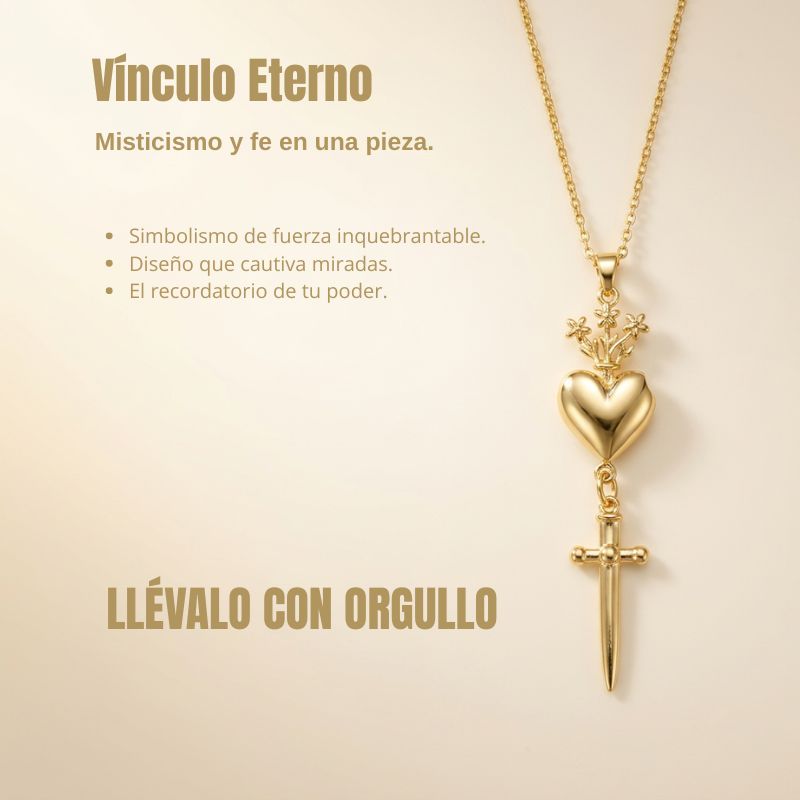 Collar con gota del Sagrado Corazón