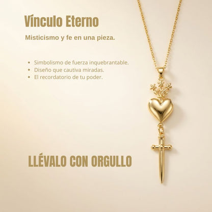 Collar con gota del Sagrado Corazón