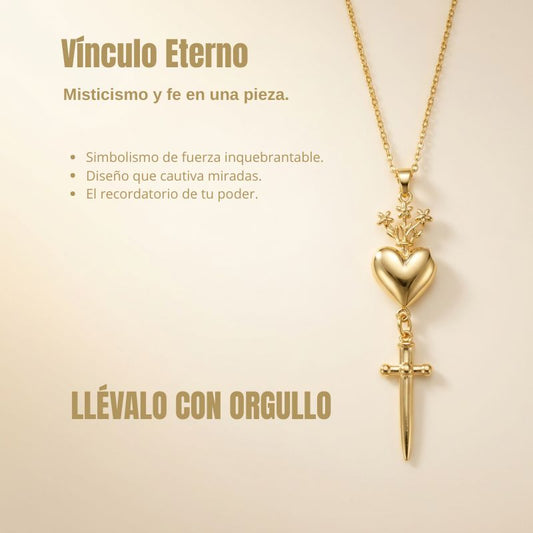 Collar con gota del Sagrado Corazón