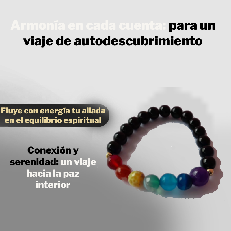 Pulsera Onyx de 7 Chakras