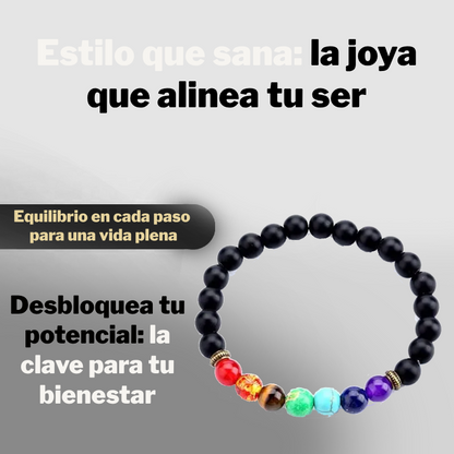 Pulsera Onyx de 7 Chakras