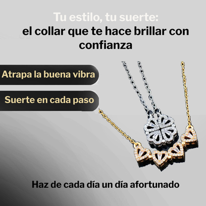 Collar con Colgante de Trebol de Cuatro Hojas